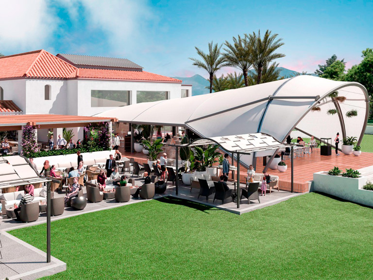 Clubhouse works at La Cala Resort
